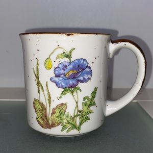 Vintage Enesco Fine China Floral Flair Speckled 1975 Coffee Mug